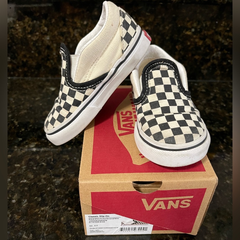 Classic Checkered Slip-on Vans Toddler